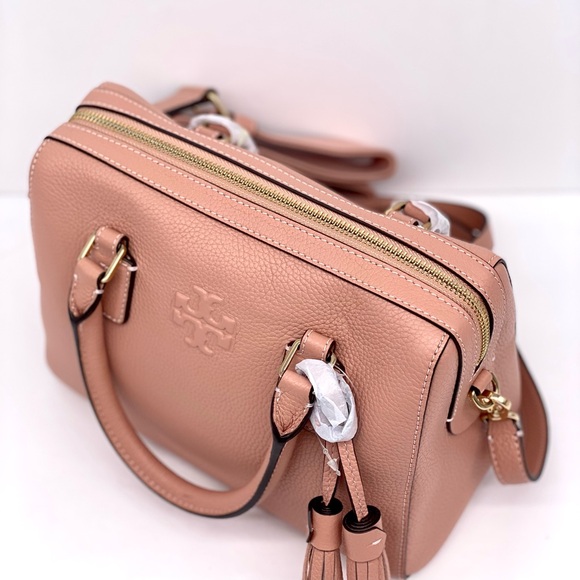 NeW! Tory Burch Thea Web Small Satchel Crossbody - Picture 11 of 15